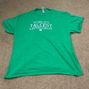 World's‎ Tallest Leprechaun green t-shirt Size XL
